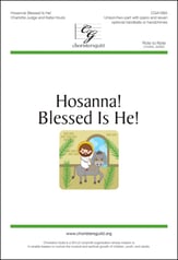 Hosanna! Blessed Is He! Unison/Two-Part choral sheet music cover